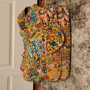 Yellow Vera Bradley duffel